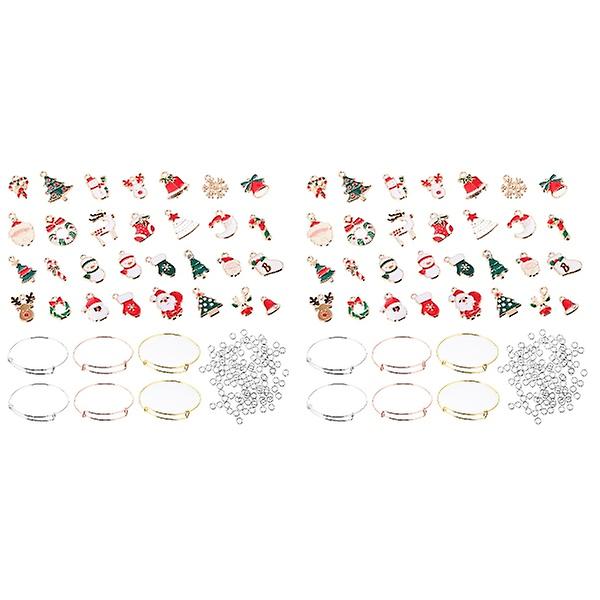 3 Set / 145 st DIY Armband Tillbehör Juldekorationer Legering Hänge För DIY 2 Set 7X7CM 2 Sets 7X7CM