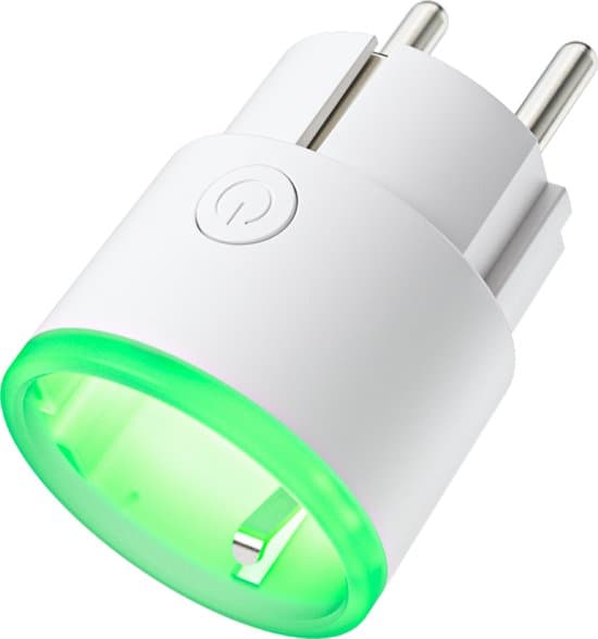 Smartplugg med energiovervåking, Wi-Fi strømmålerkontakt 3680W med appkontroll, tidsplan, hvit