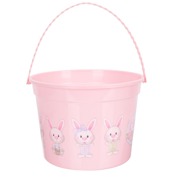 Lasten lelu Pääsiäisen makeiskori Hiekkaämpäri Jänisämpäri Kori Viinijäähdytinämpäri Pääsiäismunakorit Vaaleanpunainen 20,5x20,5cm Pink 20.5x20.5cm