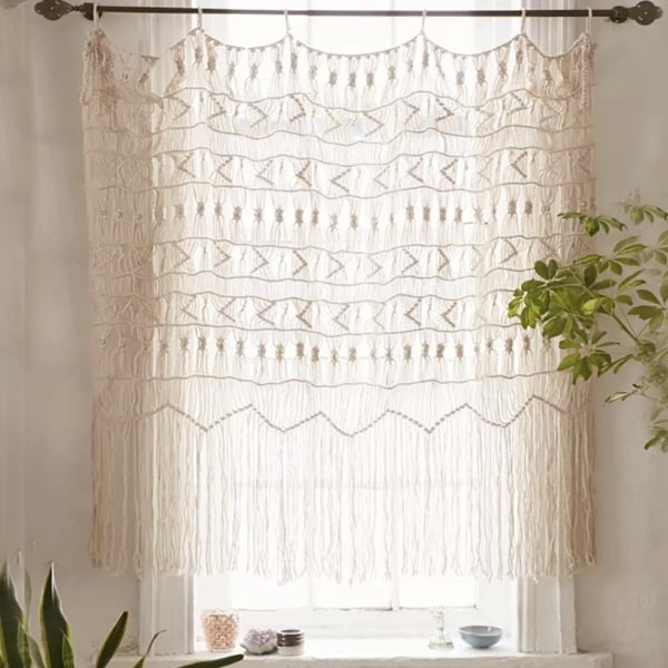 Curtain wall hanging Bohemian style touch curtains, 59"Wx59 H