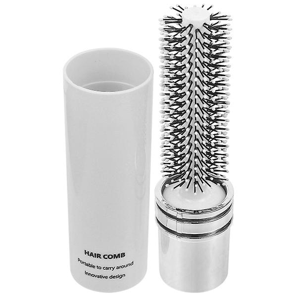 Retrakterbar liten hårborste Styling Rullhårborste Kvinnor Hår Blåstorkningsborste Vit 15.5X4.1CM White 15.5X4.1CM