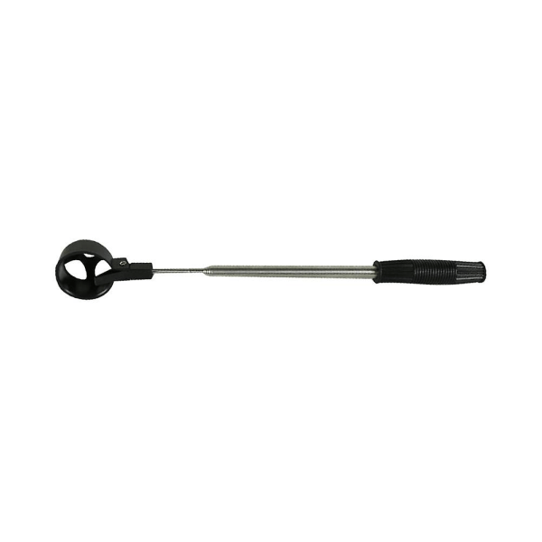 Ballhenter Ballplukker Teleskopisk Rustfritt Stål Skaft Antislipp Håndtak Grep Automatisk Låsing 204*3*5cm
