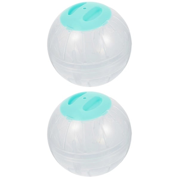 RYI)2 stk Hamster Træningsbolde Bur Hamster Legetøj Holdbare Løbehjul Transparente Træningsbolde