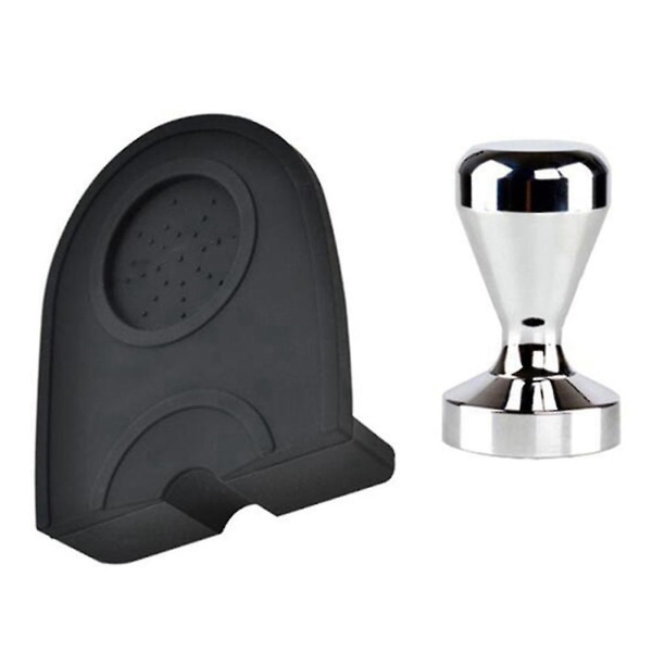 Kaffe-tamper-sæt, 51 mm kaffetamper-måtte Silikonegummi-tamper-hjørnemåtte Kaffemaskine Accesso