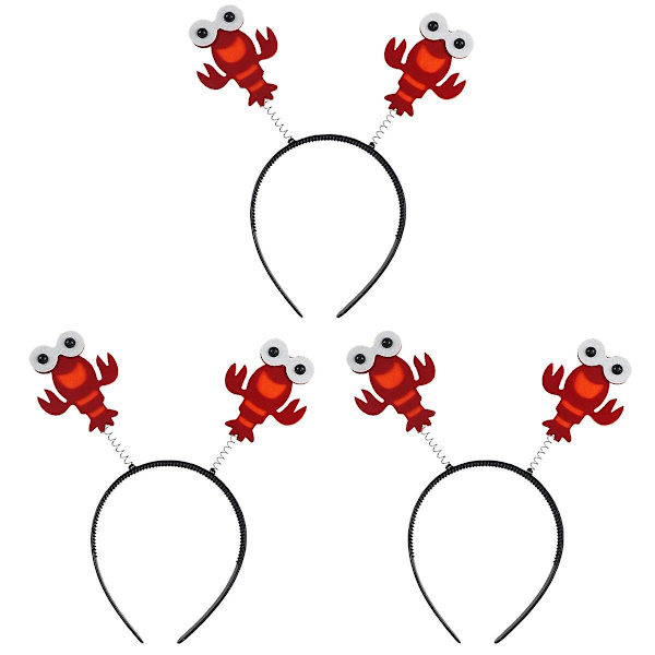 3 stk Krebsehovedbånd Søde Hår Hårtilbehør Til Forestilling Kostume Fest Maskerade3stk 3pcs