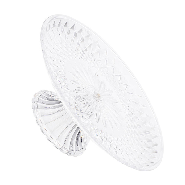 1 stk. 30 cm Transparent Akryl Frugtfad Hjem Hotel Ktv Fest Bryllup FrugtbakkeTransparent30X30X10.5CM Transparent 30X30X10.5CM