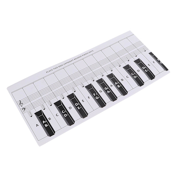 88 Tasters Klaver Klaverfinger Simuleringsøvelsesguide Undervisningshjælp Notentabel 122X14cm 122X14cm