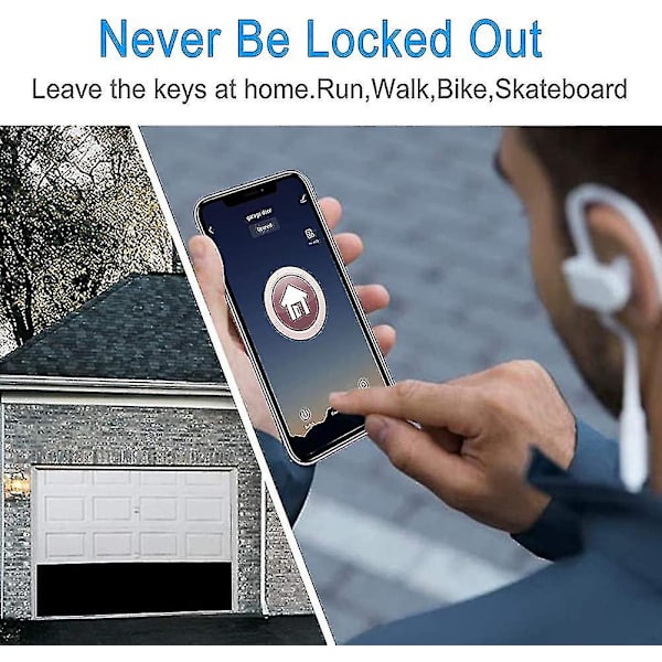 Universal Garageportåbner, Smart Wifi Garage Switch Timer Funktion Til Amazon