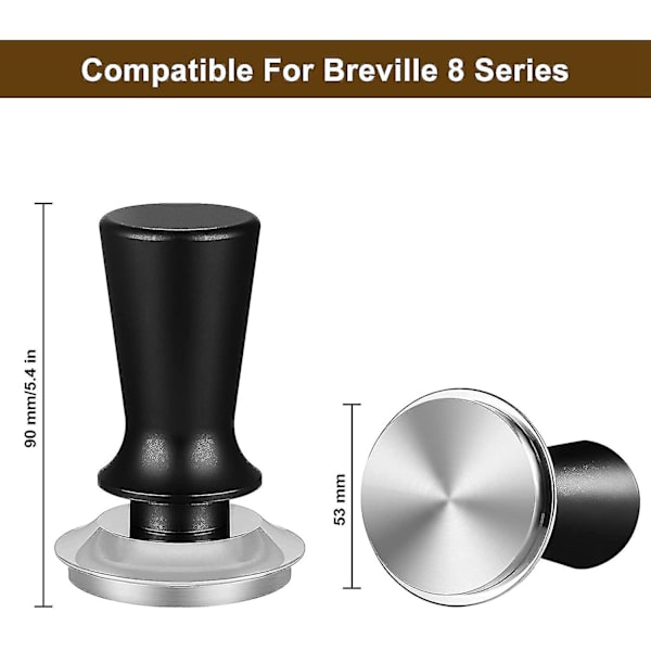 53mm Kalibrerad Espresso-Kaffetamper med Fjäderbelastad Positionsbegränsad Design Konstant Tryck