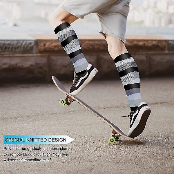 Koppar Unisex Kompressionsstrumpor Cirkulation 6 Par