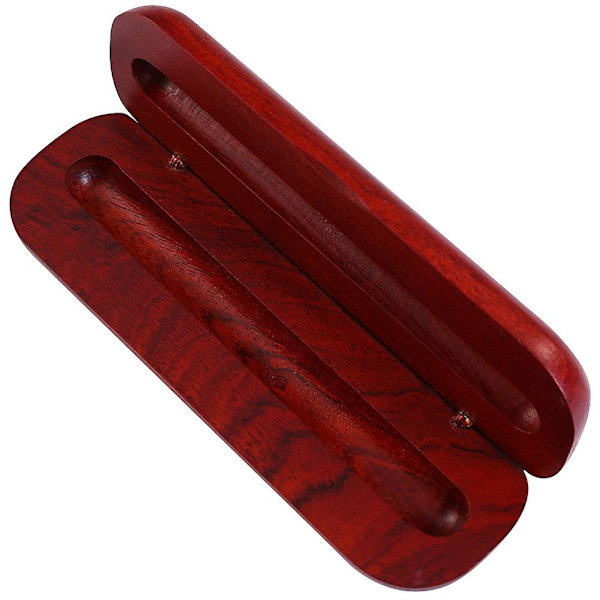 Forretningsgaver Kuglepen Gaveæske Træpen Displayæske Fyldpen Etui Trææske Hængslet Låg Dark Red 16.70X5.40X2.80CM