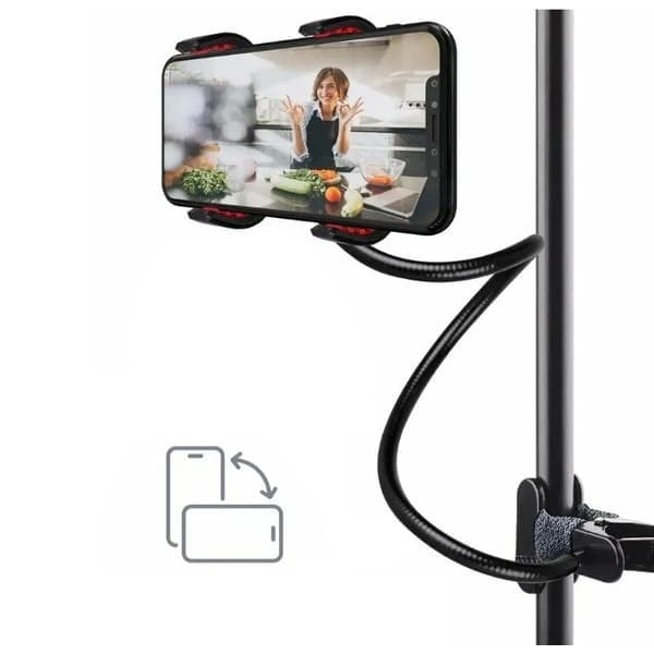 2-pak Mobilholder - Fleksibelt Stativ med Klemme til Mobil_RY