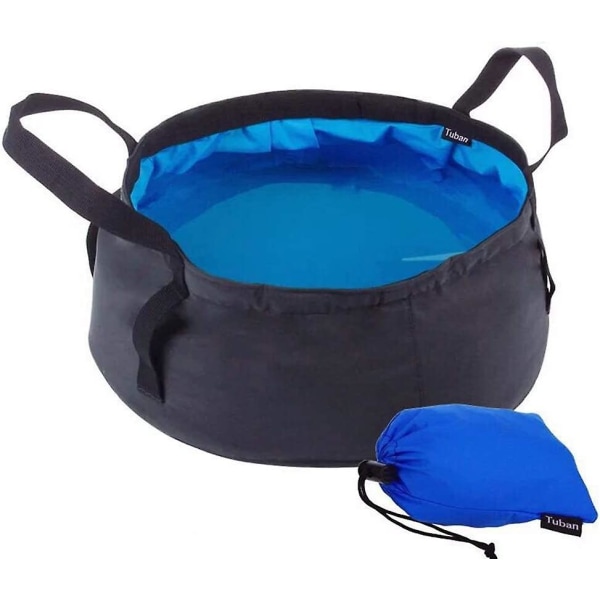 Hopfällbar Damm, 8,5l Hopfällbar Hink Multifunktionell Bärbar Lätt Vikt Vattentät Hopfällbar Damm Med Förvaringsväska För Camping Resa Picknick