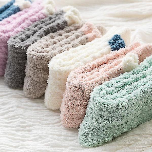 7 Paria Naisten Pehmeät Sukkasukat Talvi Pörröiset Kodikkaat Mökki Lämpimät Pehmeät Fleece