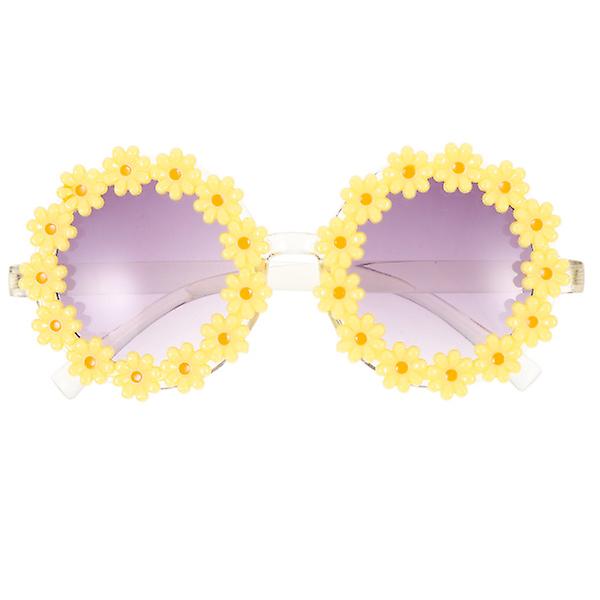 Modebriller Kvinder Solbriller Solbriller Pool Solbriller Sjove Festbriller Daisy Briller Gul 12 Yellow 12.5X12.5X5.5CM
