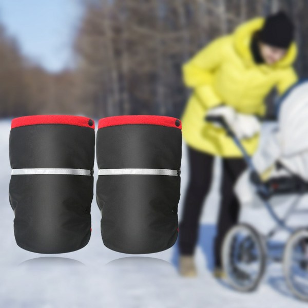 Vintervagnshandskar Utomhusvagnshandskar Röda Fleecevagnshandskar