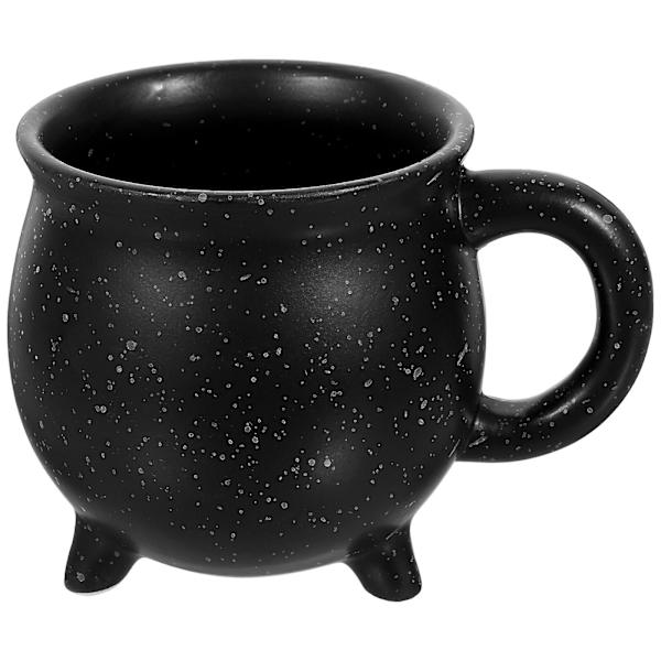 Halloween Keramik Kop Dekorativ Drikkekop Kaffe Serveringskop Til Hjem Sort 15X12X12CM Black 15X12X12CM