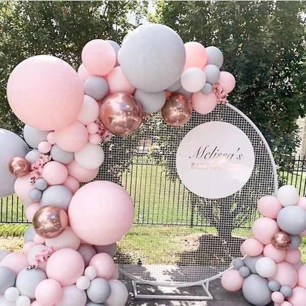 Ballonggirlandsett Macaron Ballong 4d Gullfolie Ballonger Sett Bryllup Babyshower Bursdagsfest D