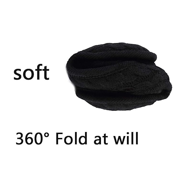 Ørevarmere Vinter Kvinner, Dame Vinter Ørevarmere Unisex Varme Strikket Ørevarmere Foldbar Ørevarmer For Kvinner Twist Grå Twist grey