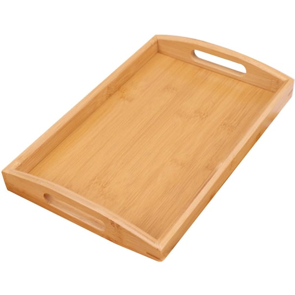 Kitchen Condiments Board Kitchen Tray Kitchen Cup Dish Tray  Bamboo Serving Tray46X33X5.5CM