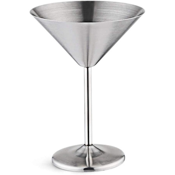 Ruostumattomasta teräksestä valmistettu martiniglasi, martini cocktail -lasit, metallinen viinilasi martinicup samppanjapikari kotibaariin ravintolaan