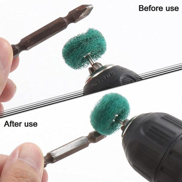 80 stk. Slibeskiver Poleringsskiver Brun 2,5 cm Korn 80 150 Korn 240 Korn 300 Korn 80 stk. Til Dremel Rotationsværktøjer