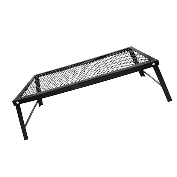Rauta Kannettava Suihketaittoinen Pöytä Leirintään Ulkoilmatoimintaan Verkkopiknik-Grillipöytä Ruostumaton Pöytä (musta)Musta50X30 cm Black 50X30 cm
