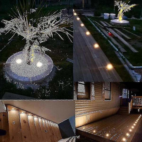 Pakke med 16 LED Dækspots, Vandtæt IP67, Udendørs Dækspots Kit_ryy