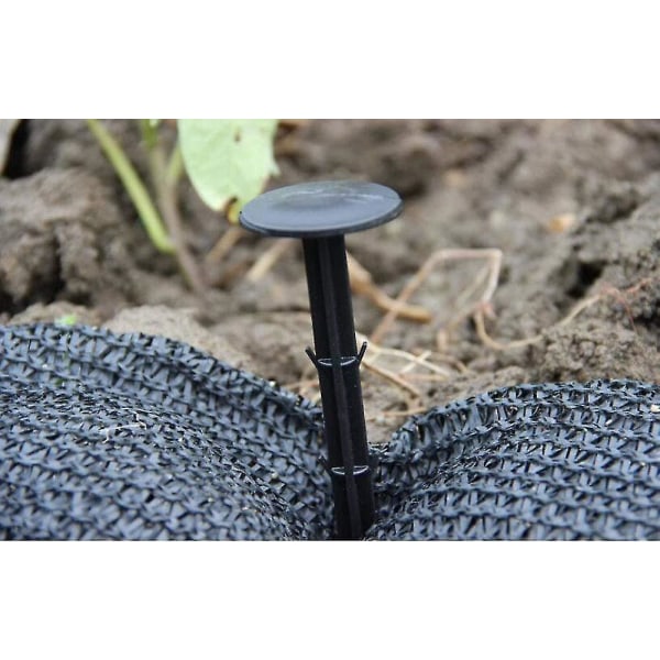 50 stk. 20 cm Sorte Spidse Gulvspiger Gulvdugspiger Græsdug Gulvspiger Solsejl Netspiger