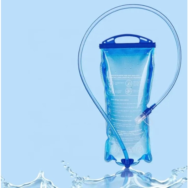 Hydration Bladder 2L vattenreservoar, BPA-fri läckagesäker vattenlagringsblåspåse, smakfri vätskeförpackningsersättning för Out