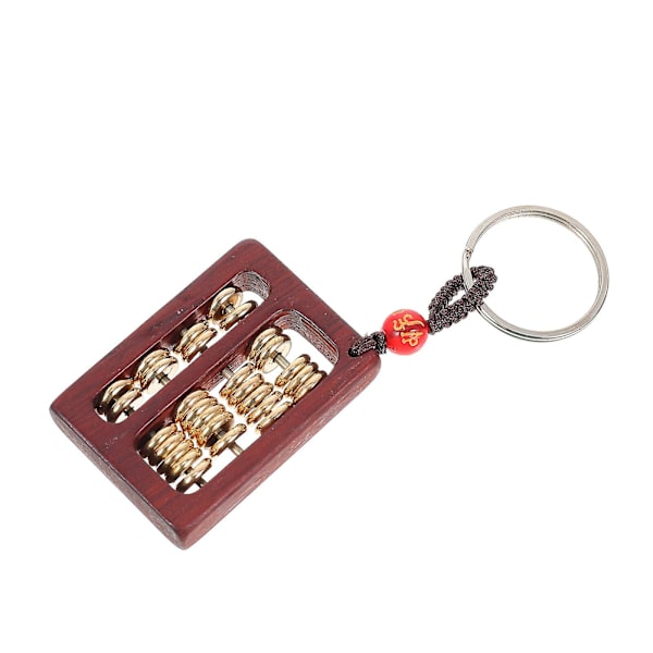 Mini Abakus Avaimenperä Ripustuskoriste Hieno Abakus Mallinnus Veistos Koriste Avaimet Ripustus Deko Ruskea 4.5X3.2X0.7CM Brown 4.5X3.2X0.7CM
