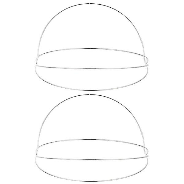 2 stk. Krone DIY Base Enkel Pandebånd Tilbehør Hovedbeklædning Håndværk Fremstilling Prop Hvid 16x14.5cm White 16x14.5cm