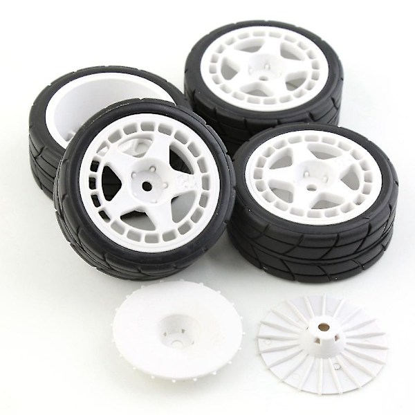 4 stk 12mm Hex 65mm Gummihjul Dekk Kompatibel Med Xv-01 -01 -02 Lc Racing Ptg-2 Hpi Wr8 1/10 Rc Bil,2