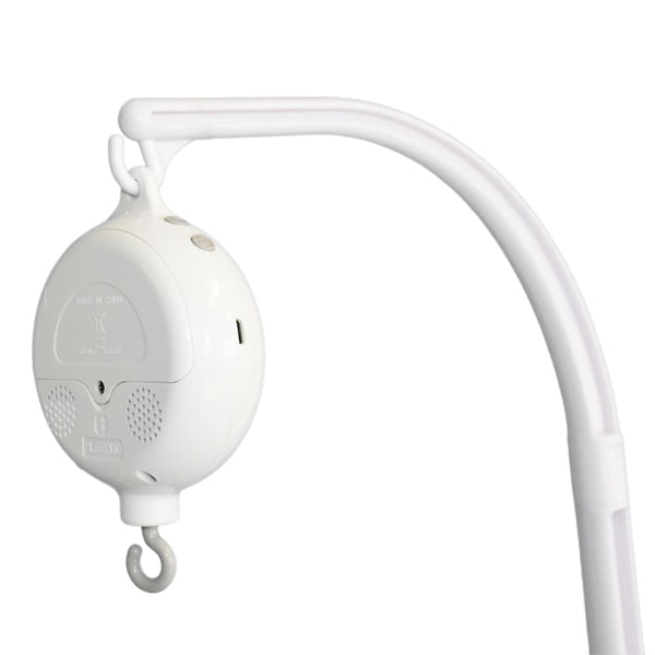 Roterende babymobil sprinkelseng sengeleke elektrisk spilledåse spedbarnsklokkeholder leke med 12 vuggesanger gave