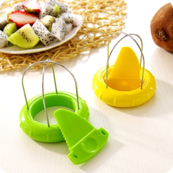 RYI)2 Kökskalare för Frukt och Kiwi Gul Grön