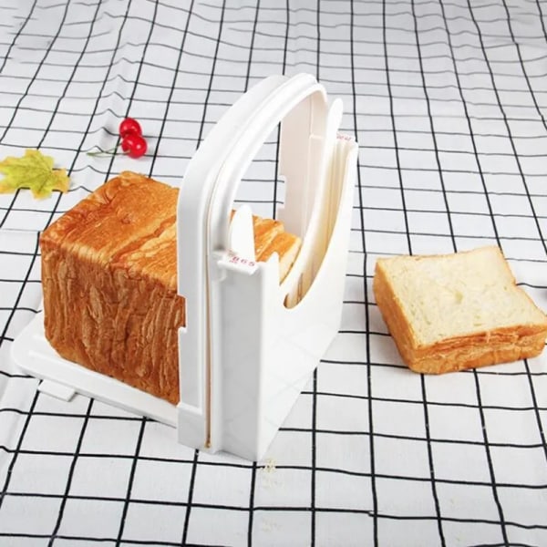 Brödskivare för Hembakat Bröd Vikbar Toastskivare med Halkskydd (Vit)