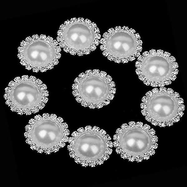 15mm Diameter 10 stk. Utsøkte Kunstige Perle Solsikke Skive Spenne