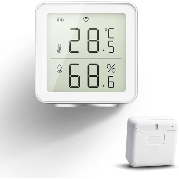 Smart Wifi Termometer Hygrometer Kompatibel Med Digital Temperatur Sensor Temperatur Og Luftfugtighedsmåler Dage Historisk Optegnelse