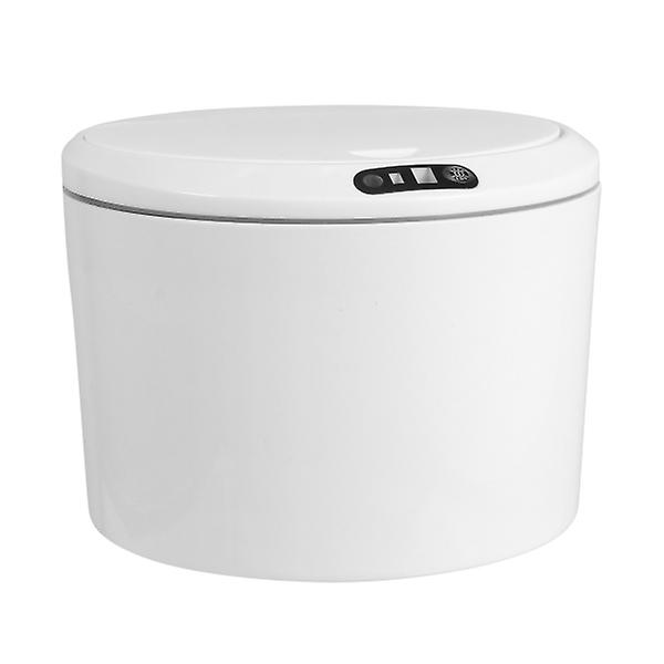 Intelligent Sensor Bil Affaldsspand Plastik Affaldsbeholder Skraldespand Hvid 18X18CM White 18X18CM