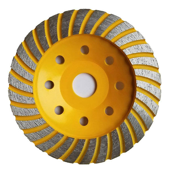 Diamant Slipsten 125 X 22.2 Mm - Turbo Diamantkopphjul För Betong, Granit, Sten, Marmor, Sten, Murverk, Tegel, Puts, Vaxad Betong