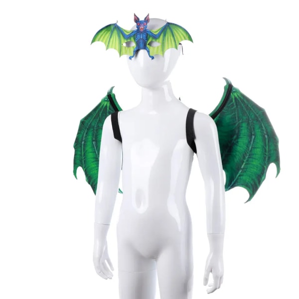 Halloween Dragon Wings Kostym Cosplay Låtsaslek Dress Up Wing Fantasy Party rekvisita Tillbehör för vuxna och barn