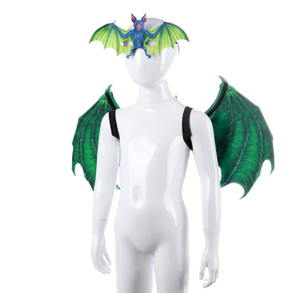 Halloween-drakvingar Kostym Cosplay Lekkläder Klä upp sig Ving Fantasifest Rekvisita Tillbehör för Vuxna och Barn