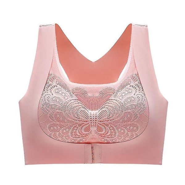 Kvinnor Sömlös Beauty Back Underkläder Sport-BH Sexig Push Up Bralette Lingerie Yoga BH:ar LPRosa L Pink