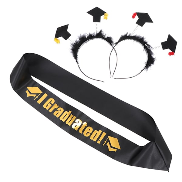 Satiinihiuspanta Graduointisash  Onnea Graduointiin Sash Unisex Satiinisash Sekalaiset Värit 158X9 Assorted Color 158X9.5CM