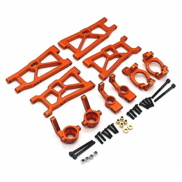 Metalluppgraderingsdelar Kit Upphängningsarmar Styrblock Kompatibla Med Zd Racing -10 Dbx10 1/10 Rc Biltillbehör,orange