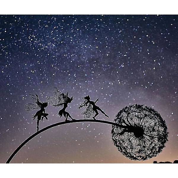 Dansande älva maskros staty prydnads insatser Maskros B Dandelion B
