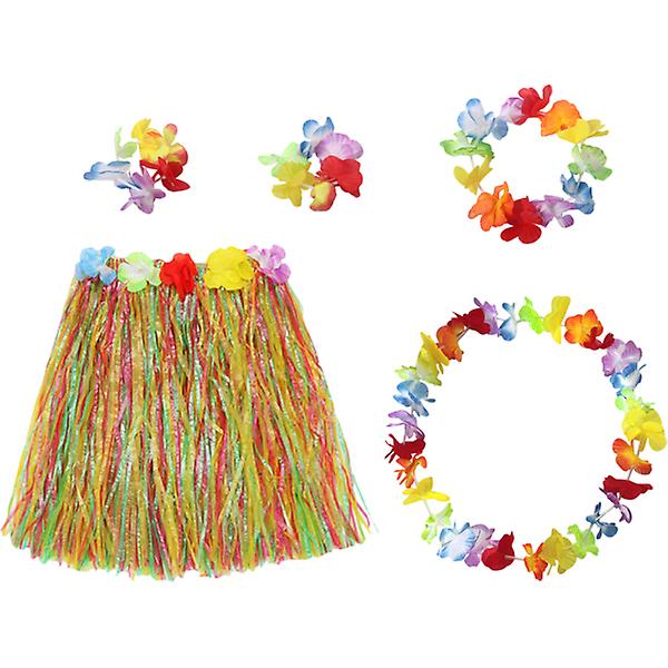 1 Set Halloween Party Rekvisita Simuleringsgirland Strandsemester Halmklänning Färgglad 1X30X40C Colorful 1X30X40CM