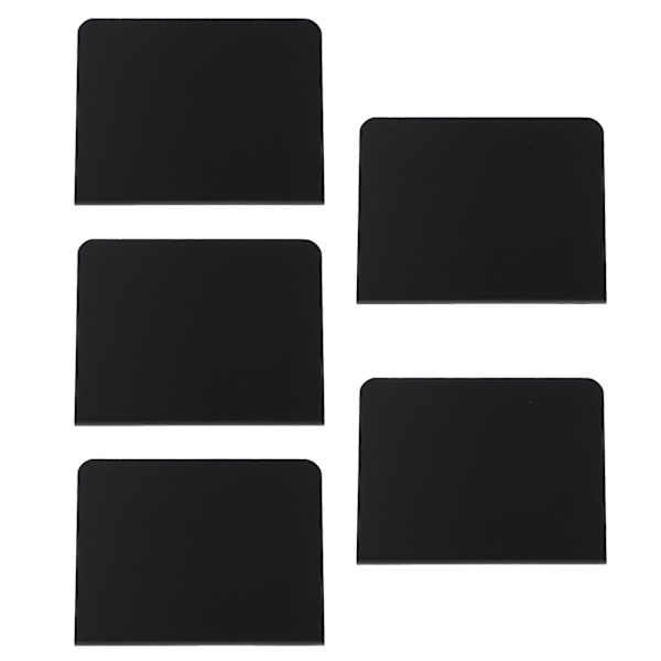 5 kpl Supermarketien Liitutaulut Hintamerkit Liitutaulu Uudelleenkirjoitettavat Viestitaulut Musta 10X7.6X3CM Black 10X7.6X3CM