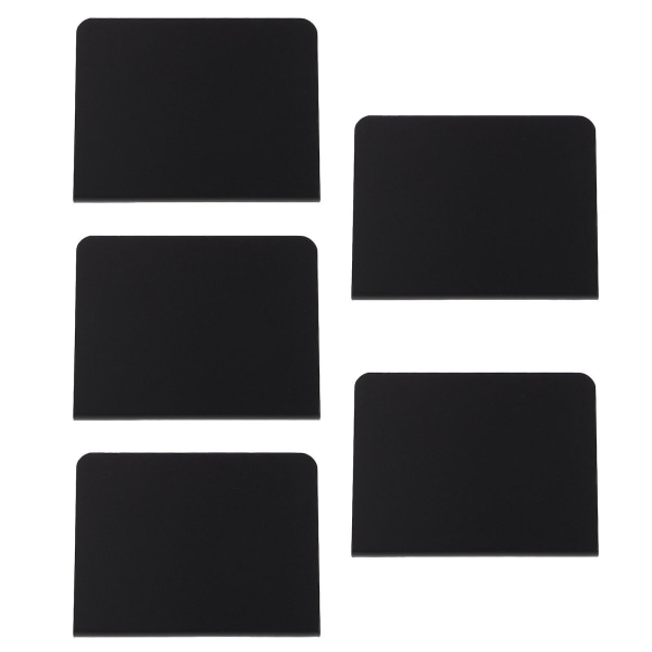 5st Stormarknads svarta tavla skyltar Prisetikett Svarta tavla Omskrivbara anslagstavlorSvart10X7.6X3CM Black 10X7.6X3CM