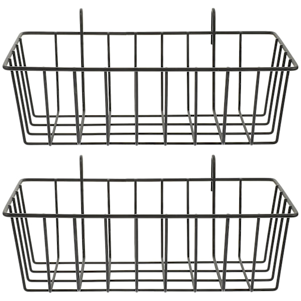 2 st Höhäcksfoder för Hamster, Kanin, Höhäcksställ, Kaninmatdispenser, Kaninburfoder, Svart 23X1 Black 23X10X7.5CM